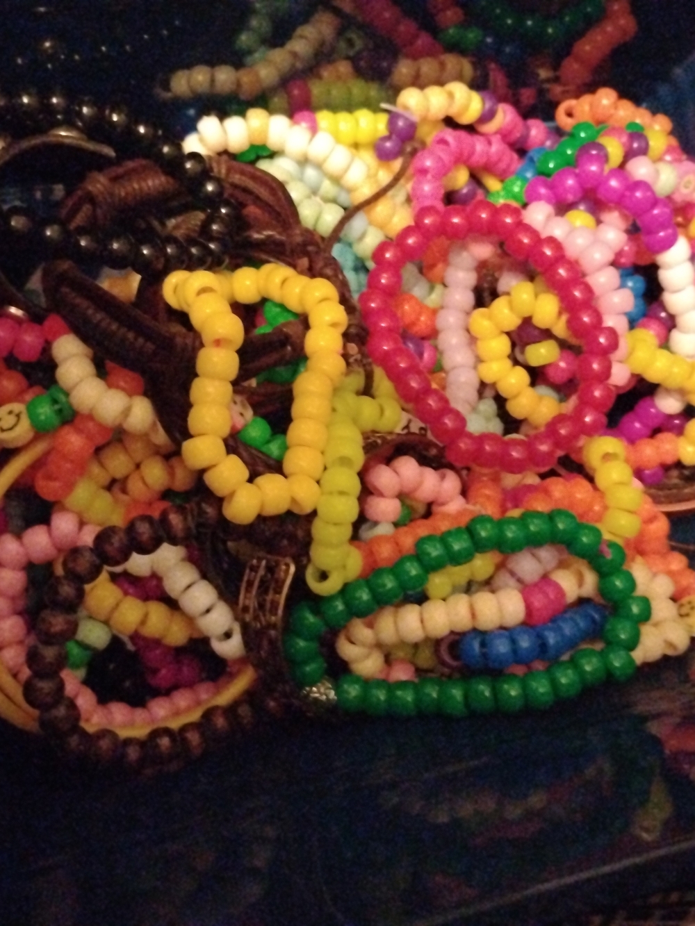 Kids Beaded Stretch Bracelets - Multicolor